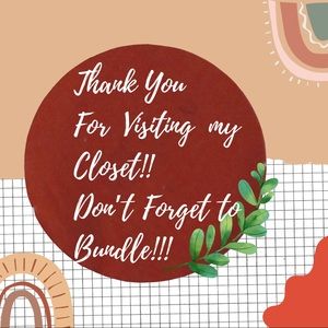 Thank you for Visiting my Closet!!!
